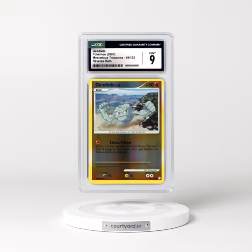 2007 Mysterious Treasures #84 Geodude - Holo (CGC 9 MINT)