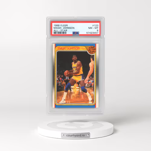 1988 Fleer #123 Magic Johnson - All-Star (PSA 8 NM-MT)