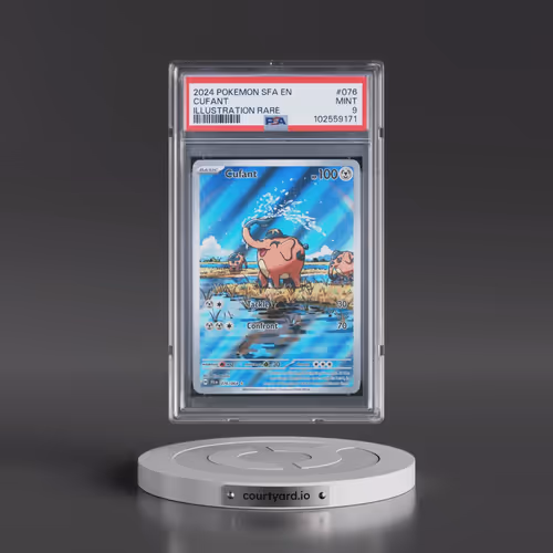 2024 Pokémon Sfa EN-Shrouded Fable #076 Cufant - Illustration Rare (PSA 9 MINT)