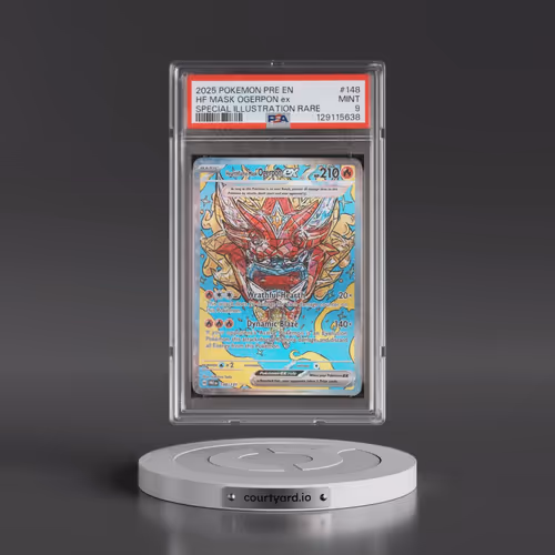 2025 Pokémon Pre EN-Prismatic Evolutions #148 Hearthflame Mask Ogerpon EX - Holo Special Illustratio