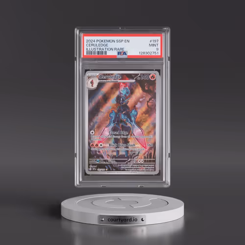 2024 Pokémon Ssp EN-Surging Sparks #197 Ceruledge - Illustration Rare (PSA 9 MINT)