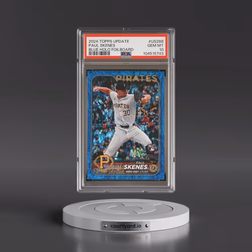 2024 Topps Update #US288 Paul Skenes - Blue Holo Foilboard (PSA 10 GEM MINT)