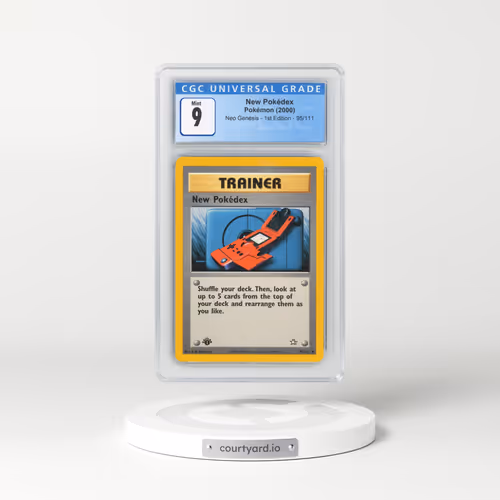 2000 Neo Genesis #95/111 New Pokédex - 1st Edition (CGC 9 MINT)