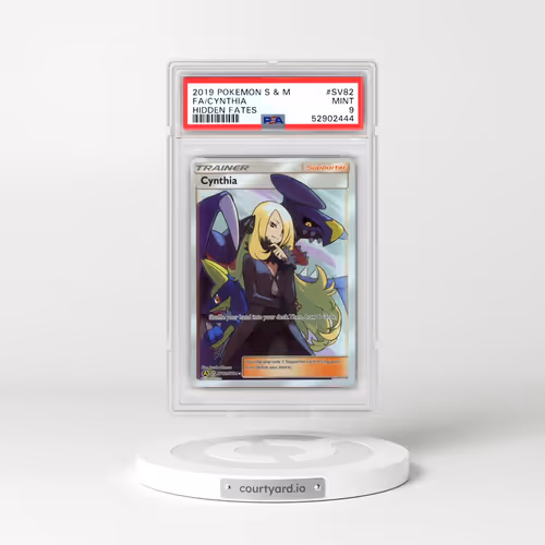 2019 Pokémon Sun & Moon Hidden Fates #SV82 Cynthia - Full Art (PSA 9 MINT)