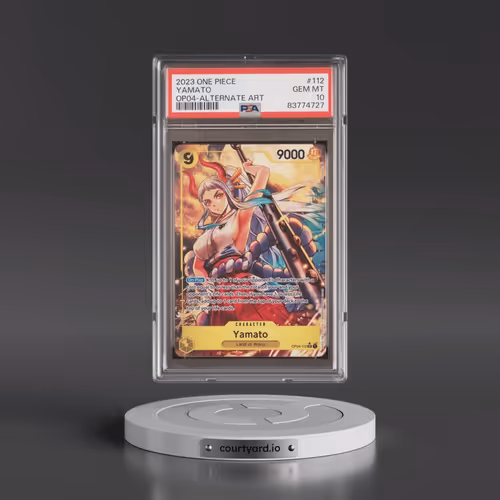 2023 One Piece OP04-Kingdoms of Intrigue #112 Yamato - Alternate Art (PSA 10 GEM MINT)