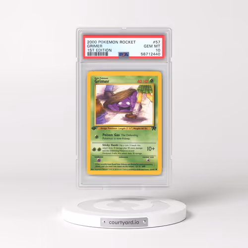 2000 Pokémon Rocket #57 Grimer - 1st Edition (PSA 10 GEM MINT)