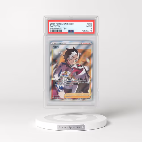 2021 Pokémon Sword & Shield Shining Fates #069 Piers - Full Art (PSA 9 MINT)