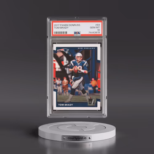 2017 Panini Donruss #64 Tom Brady (PSA 10 GEM MINT)