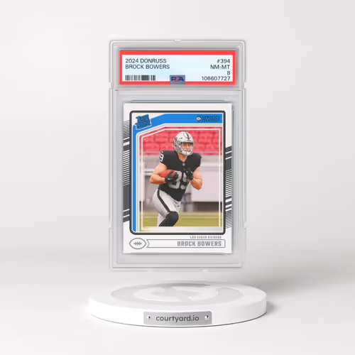 2024 Panini Donruss #394 Brock Bowers (PSA 8 NM-MT)