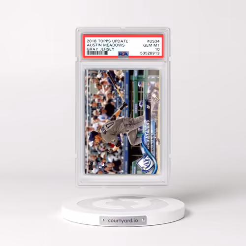 2018 Topps Update #US34 Austin Meadows - Gray Jersey (PSA 10 GEM MINT)