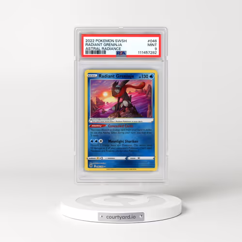 2022 Pokémon Sword & Shield Astral Radiance #046 Radiant Greninja - Holo (PSA 9 MINT)