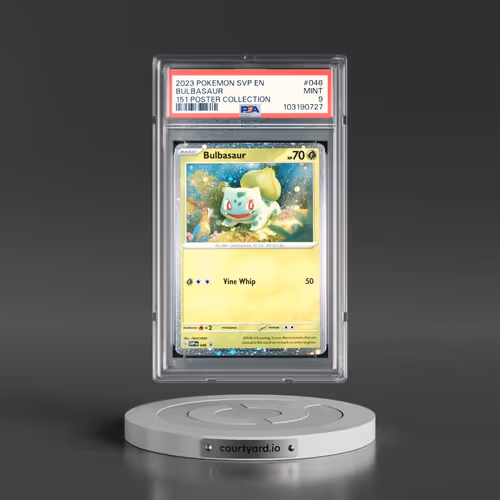 2023 Pokémon Svp EN-SV Black Star Promo #046 Bulbasaur - 151 Poster Collection (PSA 9 MINT)