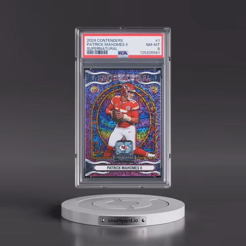 2024 Panini Contenders Supernatural #1 Patrick Mahomes II (PSA 8 NM-MT)