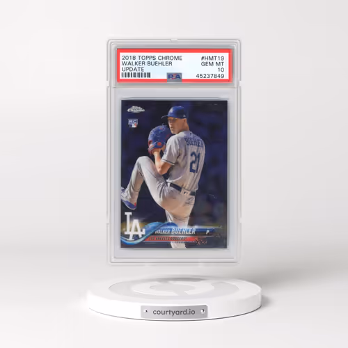 2018 Topps Chrome Update #HMT19 Walker Buehler (PSA 10 GEM MINT)