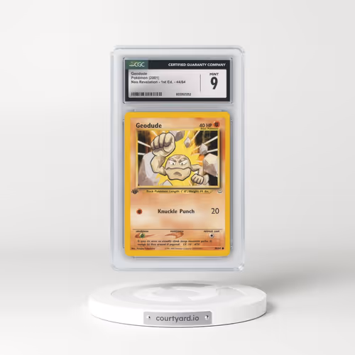 2001 Neo Revelation #44/64 Geodude - 1st Edition (CGC 9 MINT)