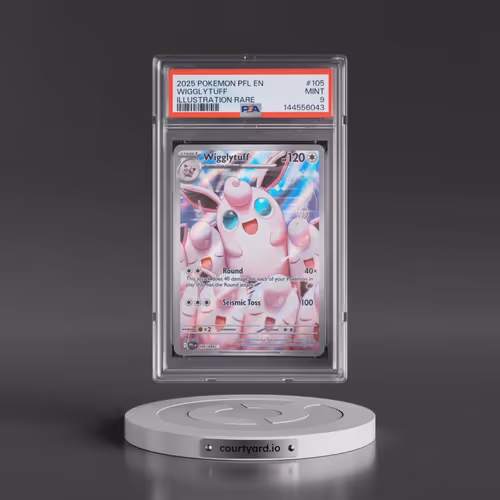 2025 Pokémon Pfl EN-Phantasmal Flames #105 Wigglytuff - Illustration Rare (PSA 9 MINT)