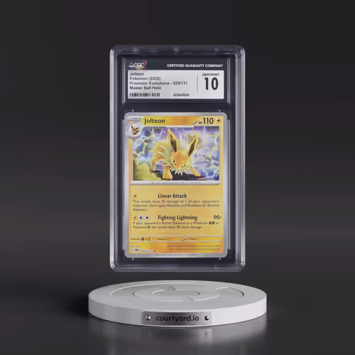 2025 Prismatic Evolutions - PRE EN #029/131 Jolteon - Master Ball Holo (CGC 10 GEM MINT)