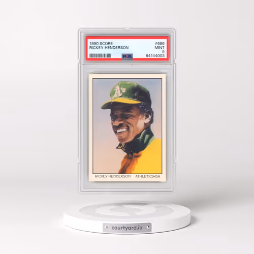 1990 Score #686 Rickey Henderson (PSA 9 MINT)