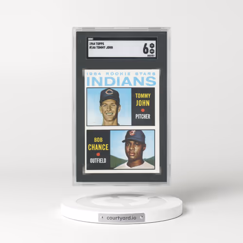 1964 Topps #146 Indians Rookies - T.John/B.Chance (SGC 6 EX-MT)