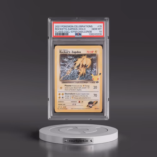 2021 Pokémon Celebrations Classic Collection #15 Rocket's Zapdos - Holo (PSA 10 GEM MINT)
