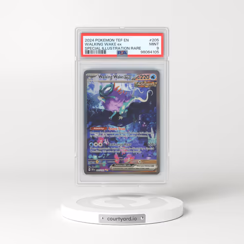 2024 Pokémon Tef EN-Temporal Forces #205 Walking Wake EX - Holo Special Illustration Rare (PSA 9 MINT)