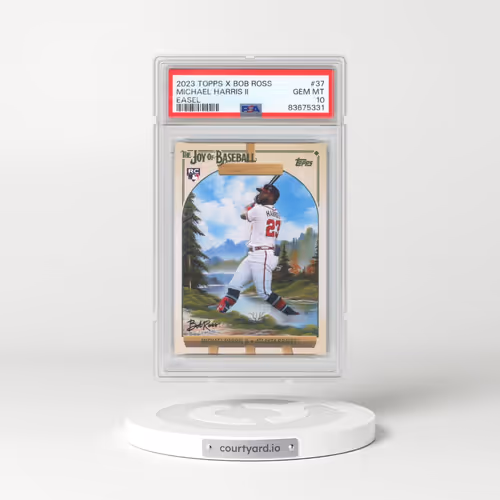 2023 Topps X Bob Ross the Joy of Baseball #37 Michael Harris II - Easel (PSA 10 GEM MINT)