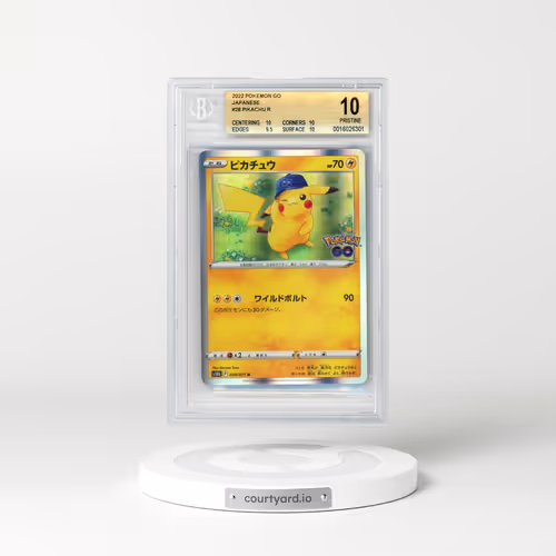 2022 Japanese Pokémon Go #28 Pikachu - Holo (BGS 10 PRISTINE)