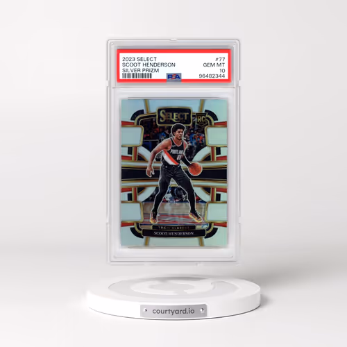 2023 Panini Select #77 Scoot Henderson - Silver Prizm (PSA 10 GEM MINT)