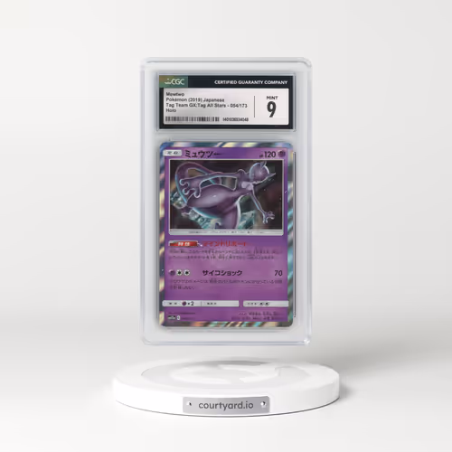 2019 Tag Team GX: Tag All Stars #054/173 Mewtwo - Holo (CGC 9 MINT)
