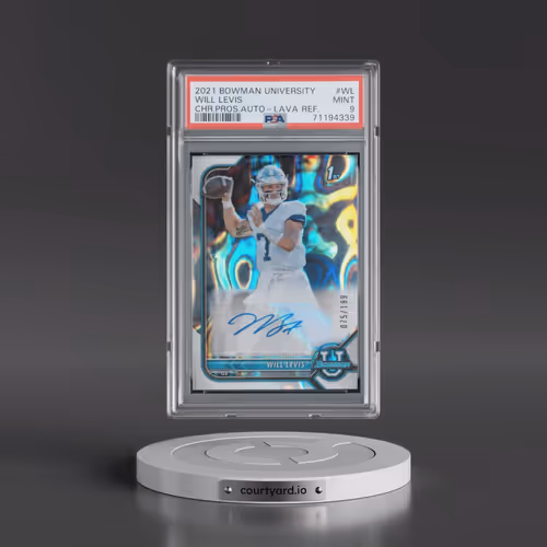 2021 Bowman University Chrome Prospect Autographs #WL Will Levis - Lava Refractor (PSA 9 MINT)