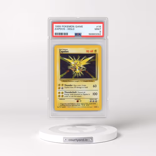 1999 Pokémon Game #16 Zapdos - Holo (PSA 9 MINT)