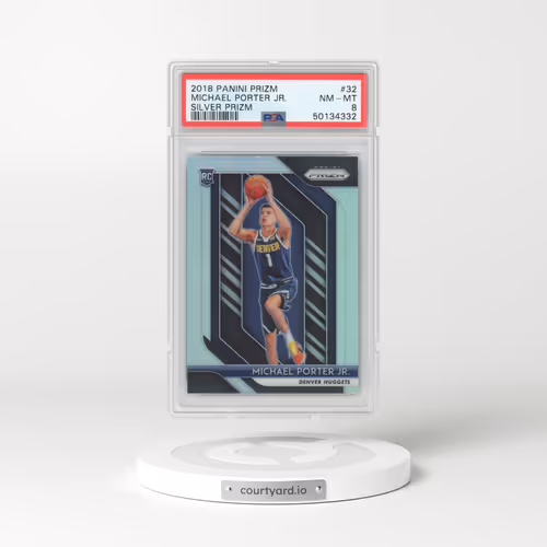 2018 Panini Prizm #32 Michael Porter Jr. - Silver Prizm (PSA 8 NM-MT)
