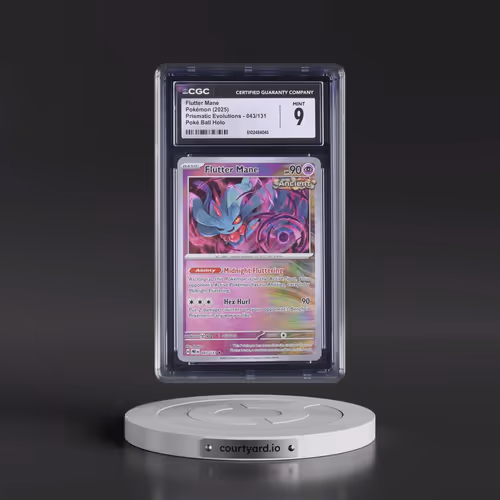 2024 Prismatic Evolutions - PRE EN #043/131 Flutter Mane - Poké Ball Holo (CGC 9 MINT)