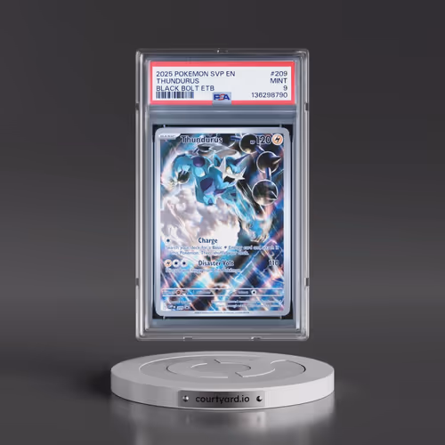 2025 Pokémon Svp EN-SV Black Star Promo #209 Thundurus - Black Bolt Elite Trainer Box (PSA 9 MINT)