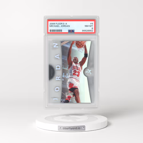2006 Fleer E-X #4 Michael Jordan (PSA 8 NM-MT)