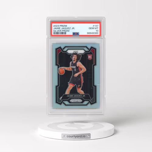 2023 Panini Prizm #137 Jaime Jaquez Jr. - Silver Prizm (PSA 10 GEM MINT)