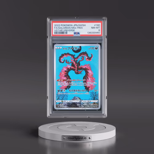 2022 Pokémon Sword & Shield Vstar Universe #190 Galarian Moltres - Full Art (PSA 8 NM-MT)