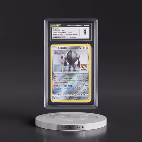 2017 Crimson Invasion #68/111 Registeel - Reverse Holo Pokémon League (CGC 9 MINT)
