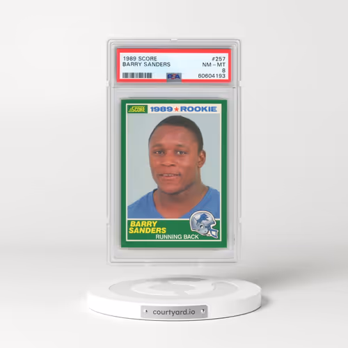 1989 Score #257 Barry Sanders (PSA 8 NM-MT)