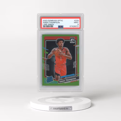 2023 Panini Donruss Optic #229 Amen Thompson - Lime Green (PSA 9 MINT)