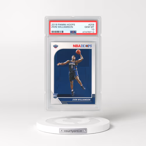 2019 Panini Hoops #258 Zion Williamson (PSA 10 GEM MINT)