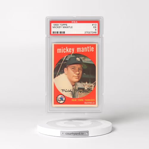1959 Topps #10 Mickey Mantle (PSA 5 EX)