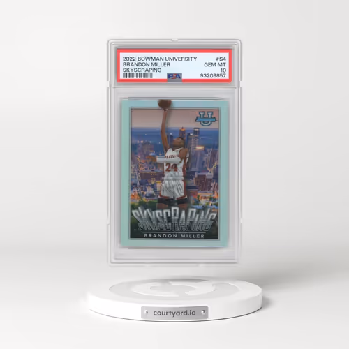 2022 Bowman Chrome University Skyscraping #S4 Brandon Miller (PSA 10 GEM MINT)