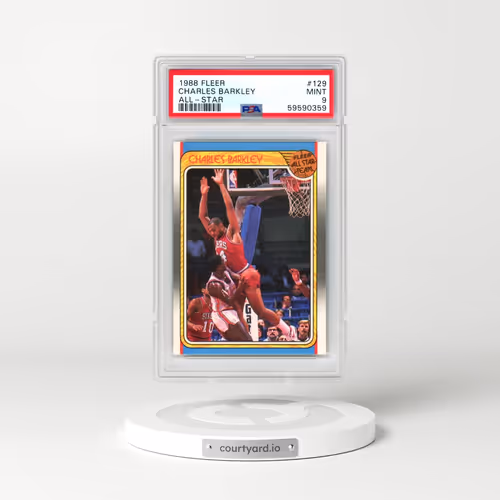 1988 Fleer #129 Charles Barkley - All-Star (PSA 9 MINT)