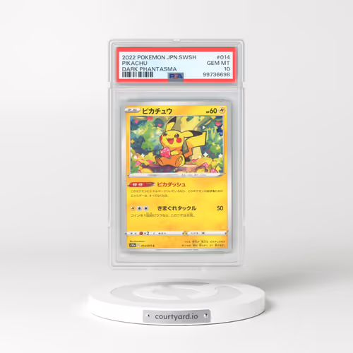 2022 Pokémon Sword & Shield Dark Phantasma #014 Pikachu (PSA 10 GEM MINT)