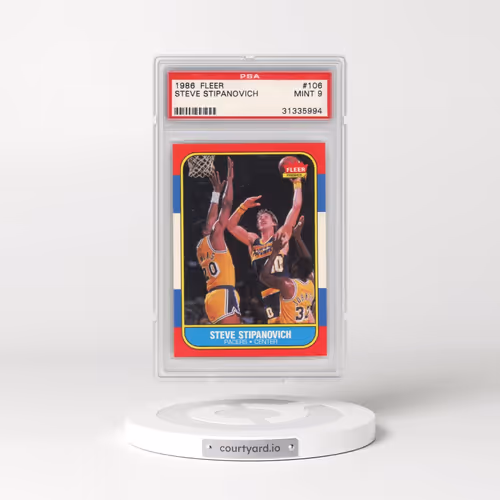 1986 Fleer #106 Steve Stipanovich (PSA 9 MINT)