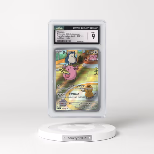 2024 Transformation Mask #113/101 Chansey - Art Rare Holo (CGC 9 MINT)