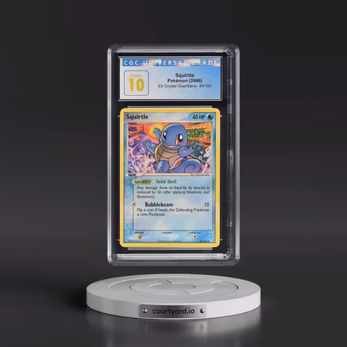 2006 Pokémon EX Crystal Guardians #64 Squirtle (CGC 10 PRISTINE)