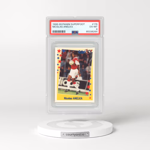 1998 Panini Superfoot #176 Nicolas Anelka (PSA 6 EX-MT)