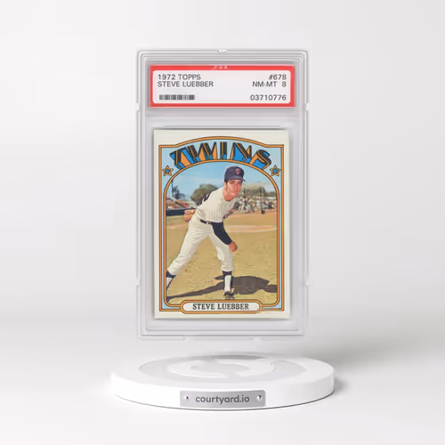 1972 Topps #678 Steve Luebber (PSA 8 NM-MT)